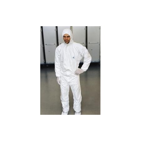 Einwegoverall, Tyvek® mit angenähter Haube Einwegoverall, Tyvek® mit angenähter Haube